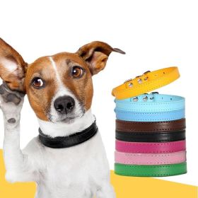 Pet Supplies Dog Collar Alloy Buckle Dog Chain Size Adjustable for Small and Medium-sized Dog Collars Dog Supplies (Color: Pink, size: 30cm)